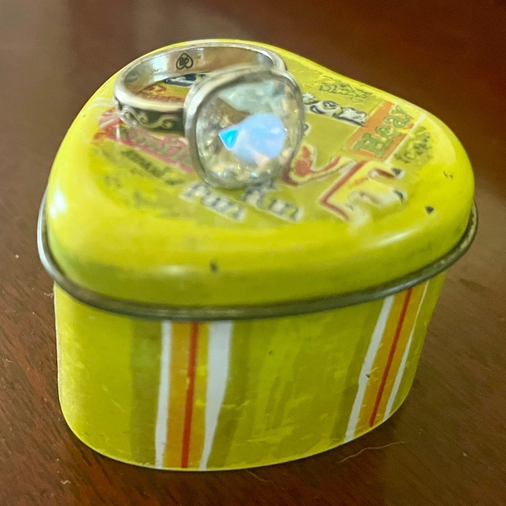 Brighton Silver Ring with Opalescent Stone